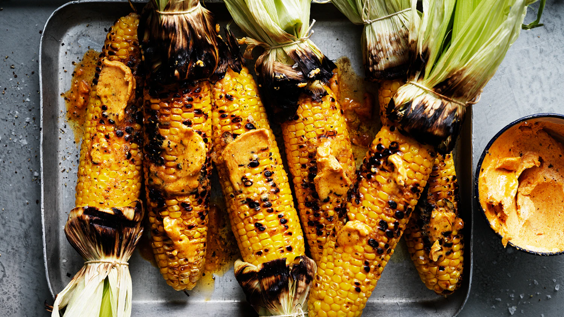Corn on the Cob in Foil on Grill