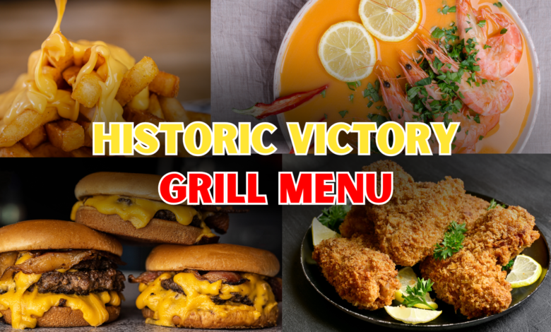 Historic Victory Grill Menu