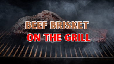 beef brisket on the grill