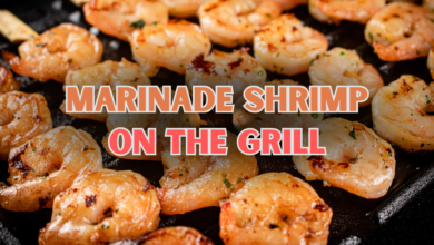 Marinade Shrimp on the grill